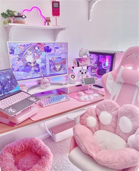 pink gaming room